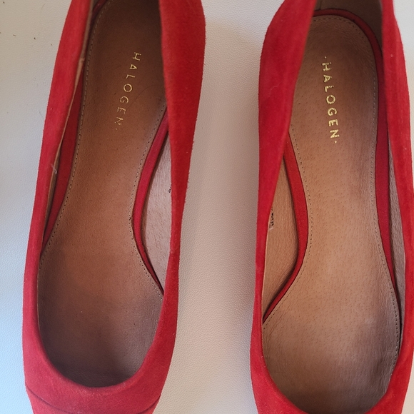 Halogen Red Suede Shoes - Picture 2 of 6